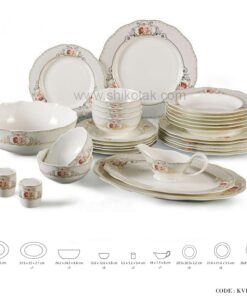 سرویس غذا خوری چینی6نفره طرح الیزابت