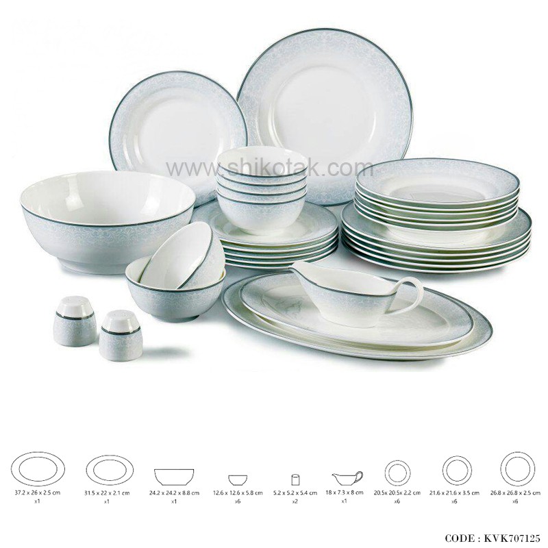 سرویس غذاخوری 6 نفره طرح کاترینا