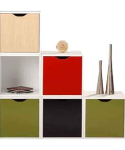 قفسه کتاب مدل کندوان درب دار