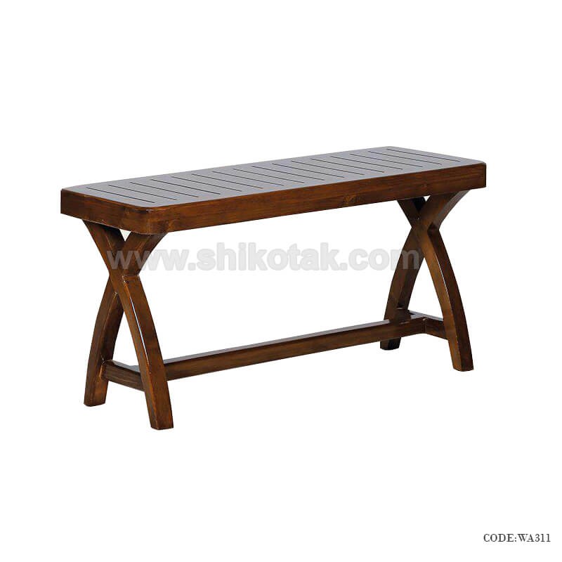 نیمکت دونفره چوبی بدون پشت  سری 311