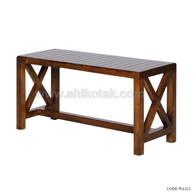 نیمکت چوبی بدون پشت جدید سری 313