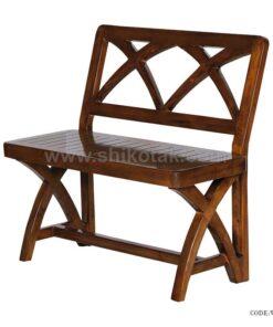 نیمکت دونفره چوبی پشت دار سری 312