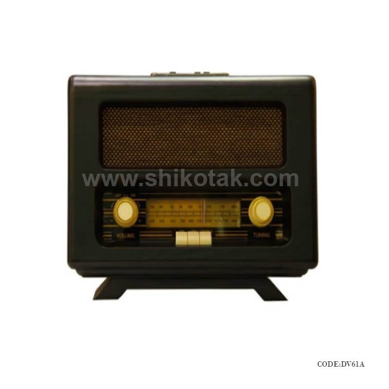رادیو فلش خور طرح قدیمی مدل آلبرت مشکی