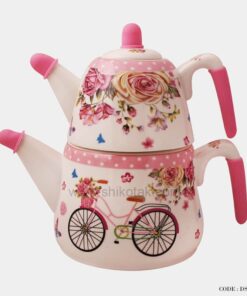 ست قوری و کتری طرح دوچرخه