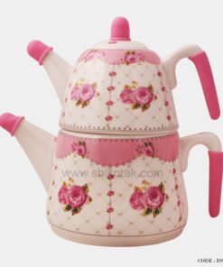 ست قوری و کتری طرح گل