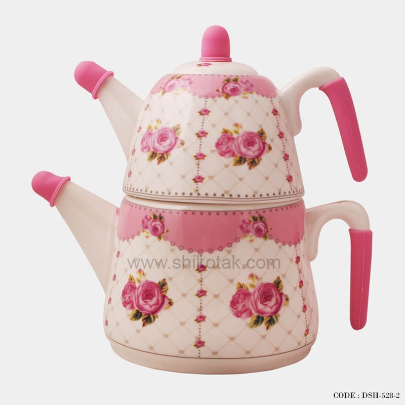 ست قوری و کتری طرح گل