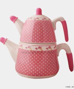 سرویس کتری و قوری طرح خالدار