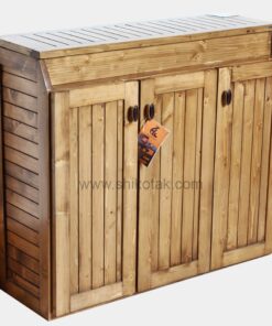 جاکفشی چوبی سه درب طرح رومینا