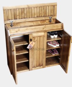 جاکفشی چوبی سه درب طرح رومینا