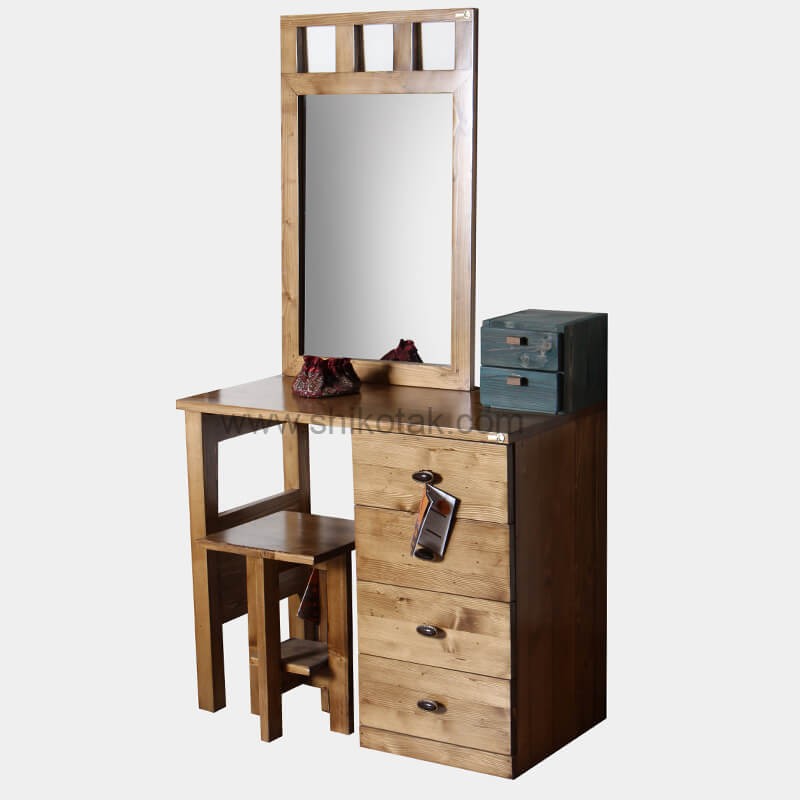 نیمکت چوبی دله وس کوتاه مربع