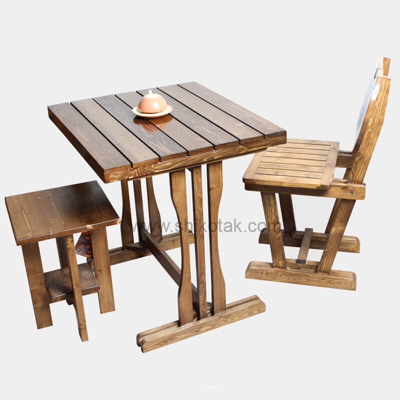 صندلی غذاخوری چوبی سری 107