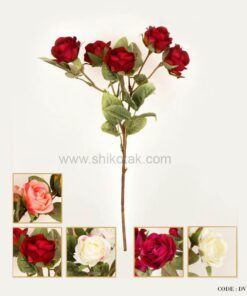 گل مصنوعی شاخه ای غنچه نیمه باز