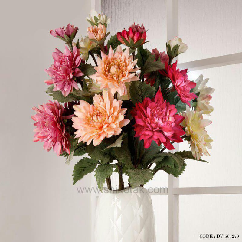 گل مصنوعی شاخه ای نیلوفر