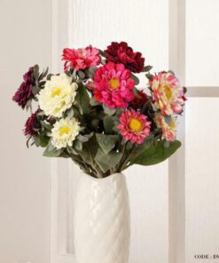 گل مصنوعی شاخه ای ژربرا دو گل