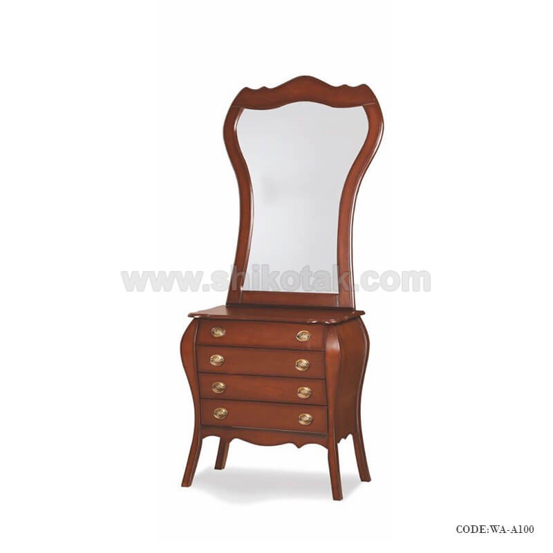 بوفه آینه دار چوبی 4 کشو دار سری A100