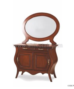 آینه و کنسول چوبی پایه کلاسیک سری A121