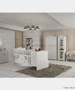 سرویس تخت و کمد نوزاد نوجوان مدل فلورانس