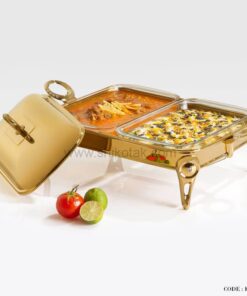 سوفله خوری نگین دار طلایی دوقلو