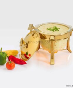 سوپ خوری دایموند طلایی سایز بزرگ