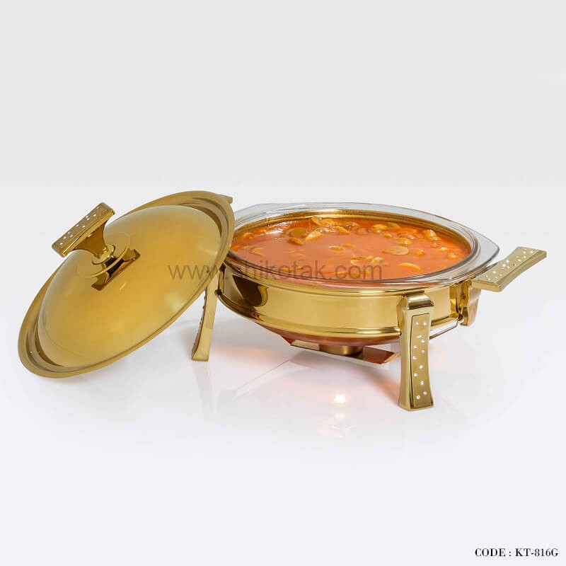 سوپ خوری دایموند طلایی سایز کوچک