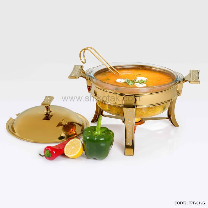 سوپ خوری دایموند طلایی سایز متوسط