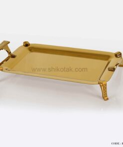 سینی استیل دایموند طلایی
