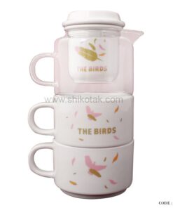 دمنوش ساز دو نفره طرح پرنده