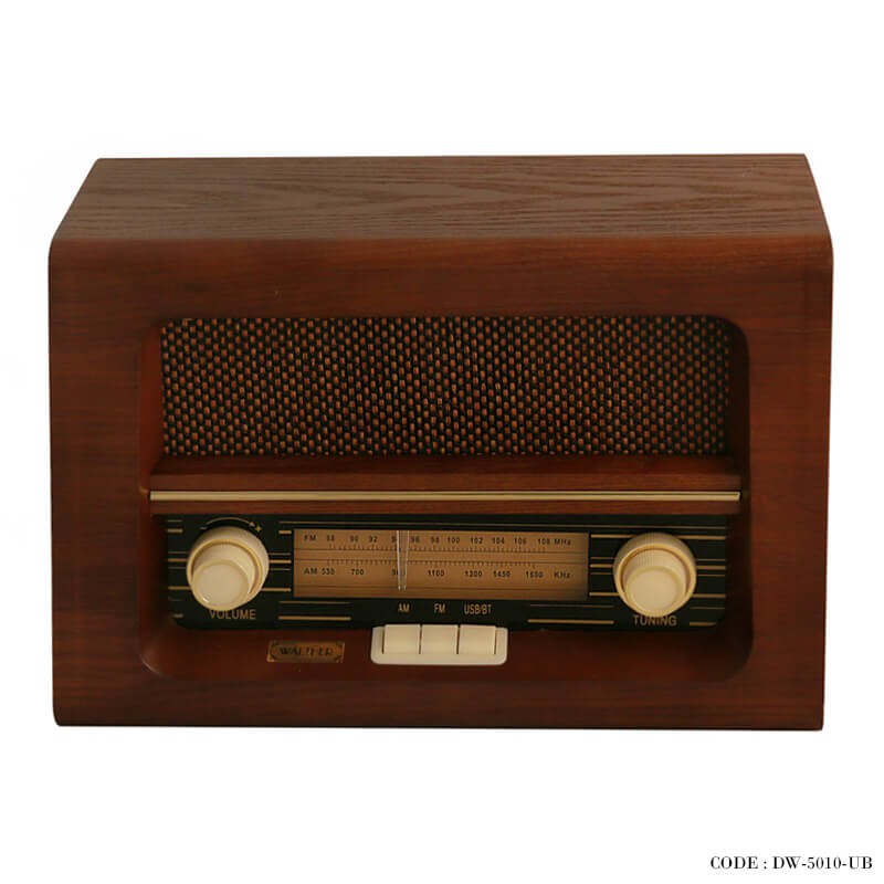 رادیو فلش خور طرح قدیمی مدل برنارد قهوه ای