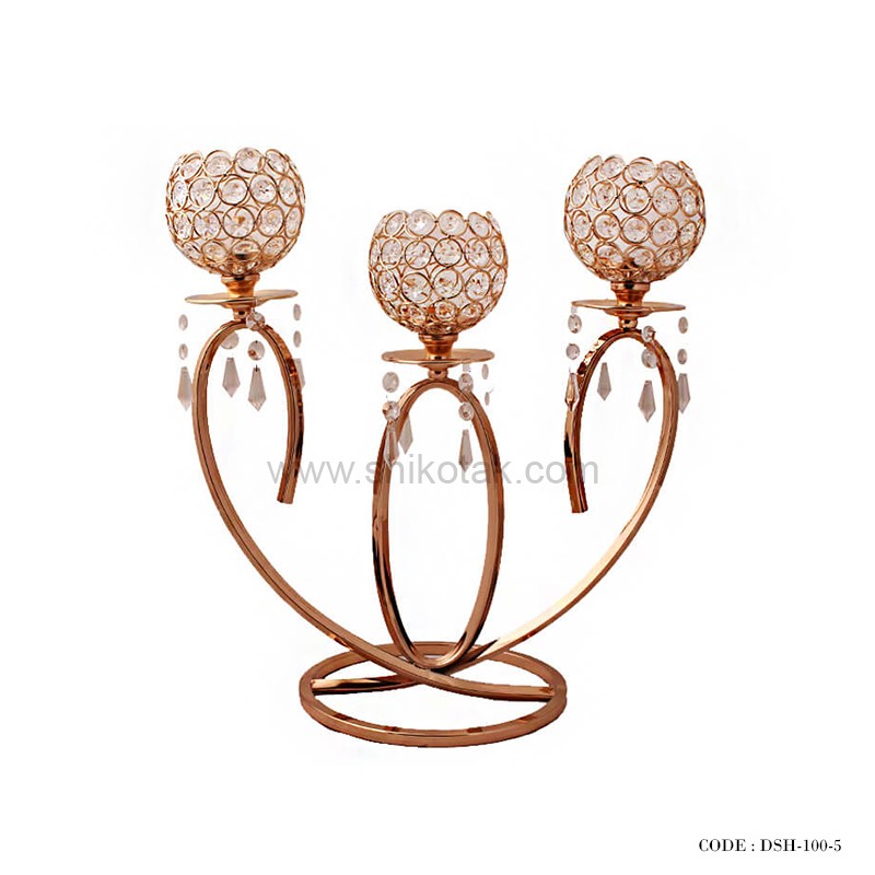 شمعدان لوکس سه شعله مدل 5-100