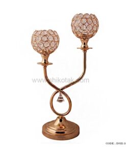 جاشمعی پایه دار دو شعله مدل &