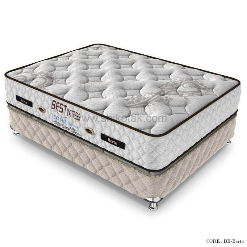 تشک فنری اسفنجی خوشخواب طرح Berta
