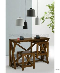 میز ناهارخوری چوبی دو نفره کمجا مدل نیروانا