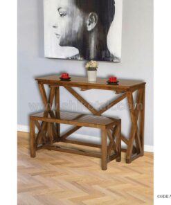 میز ناهارخوری چوبی دو نفره کمجا مدل نیروانا