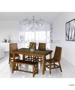 میز ناهارخوری چوبی شش نفره سری 433
