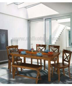 میز ناهارخوری چوبی شش نفره سری 433