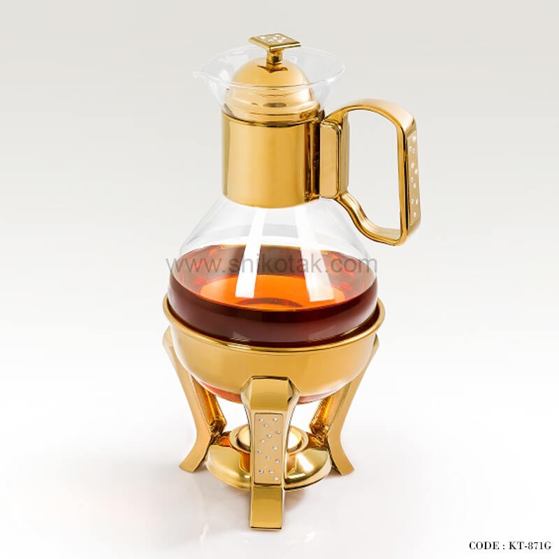 قهوه جوش وارمردار مدل دایموند طلایی