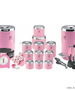 سرویس 30 پارچه جهیزیه عروس صورتی