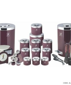 سرویس 30 پارچه جهیزیه عروس بنفش تیره