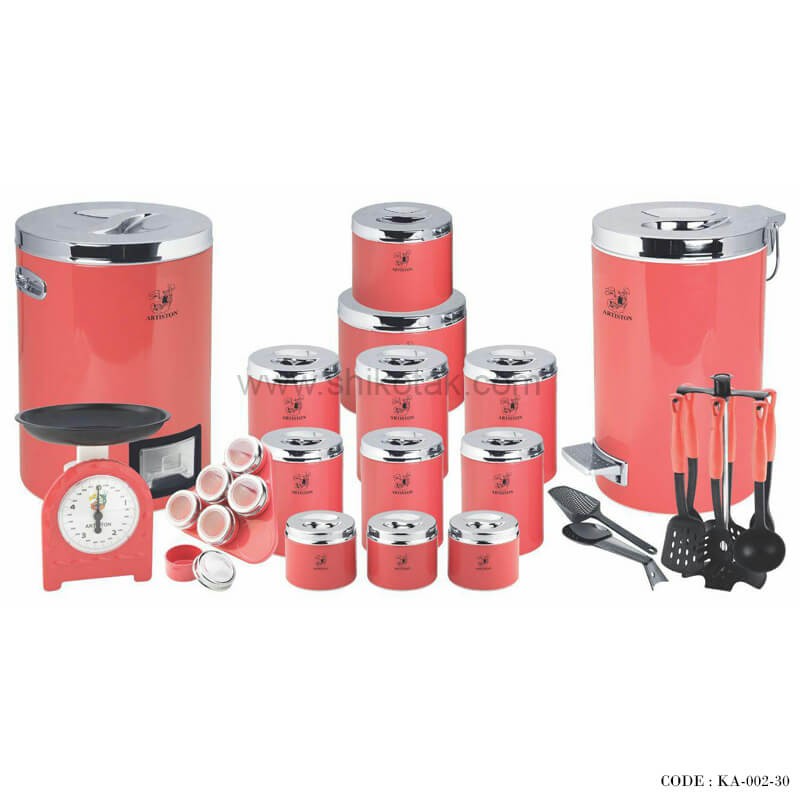 سرویس 30 پارچه جهیزیه عروس هلویی