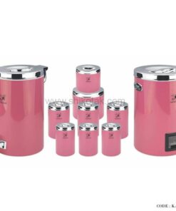 ست 10 پارچه آشپزخانه جهیزیه عروس صورتی چرک