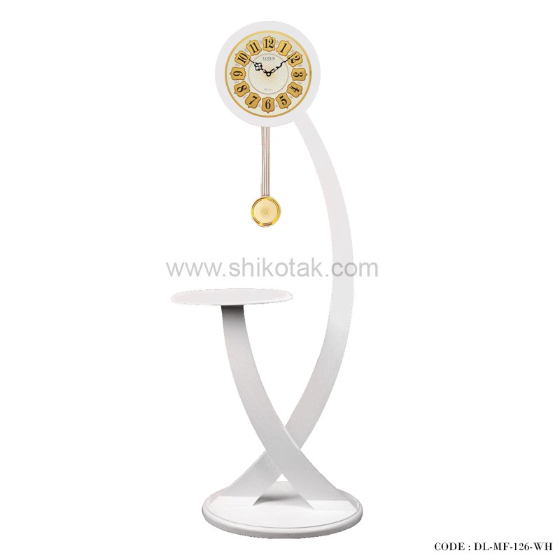 ساعت ایستاده چوبی سری 126 فلورسفید