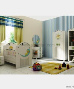 سرویس خواب نوزاد سفید مدل بره ناقلا