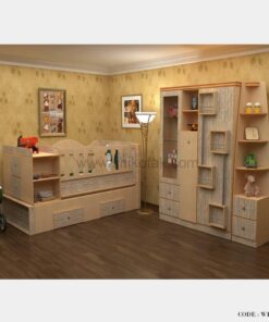 ست تخت و کمد نوزاد-نوجوان مدل رز