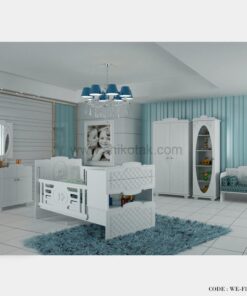 ست تخت و کمد نوزاد نوجوان مدل فلورانس