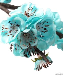 شاخه گل مصنوعی شکوفه آبی