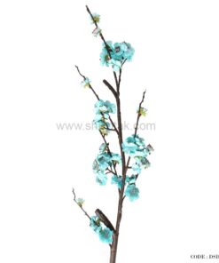 شاخه گل مصنوعی شکوفه آبی