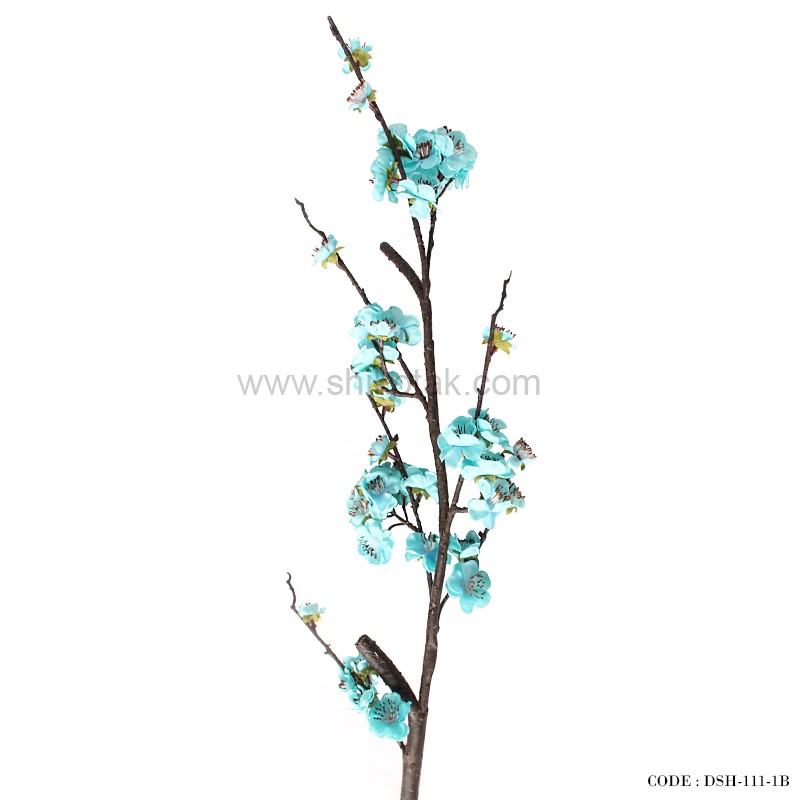 شاخه گل مصنوعی شکوفه آبی