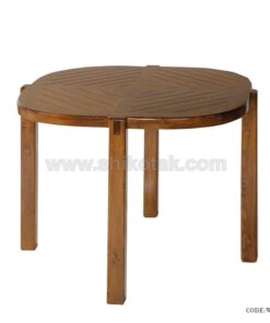 ست میز و صندلی چوبی کمجا چهار نفره مربع