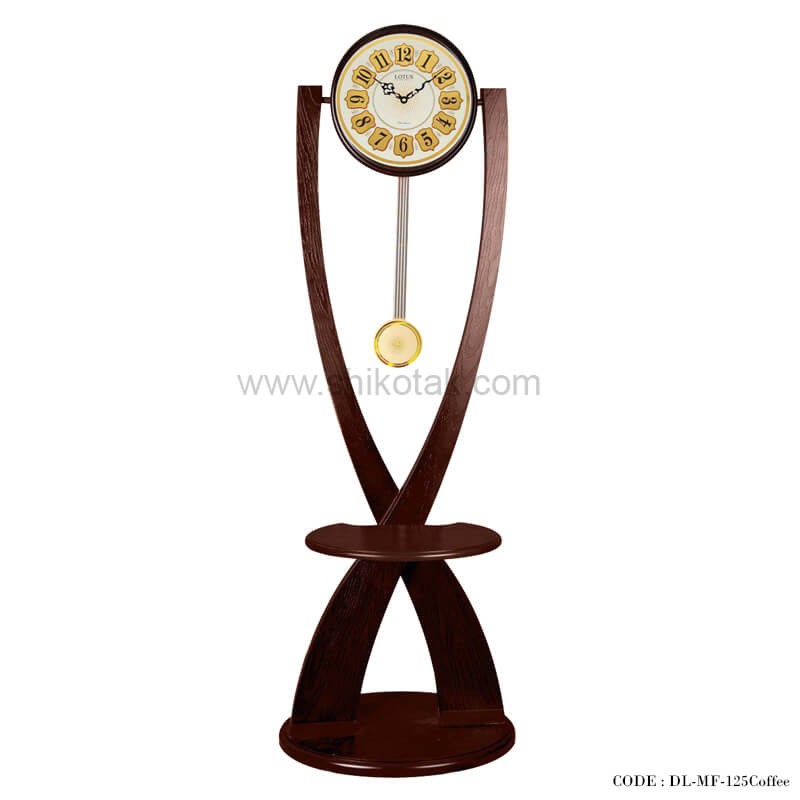 ساعت کنارسالنی سری 125 فلور فندقی