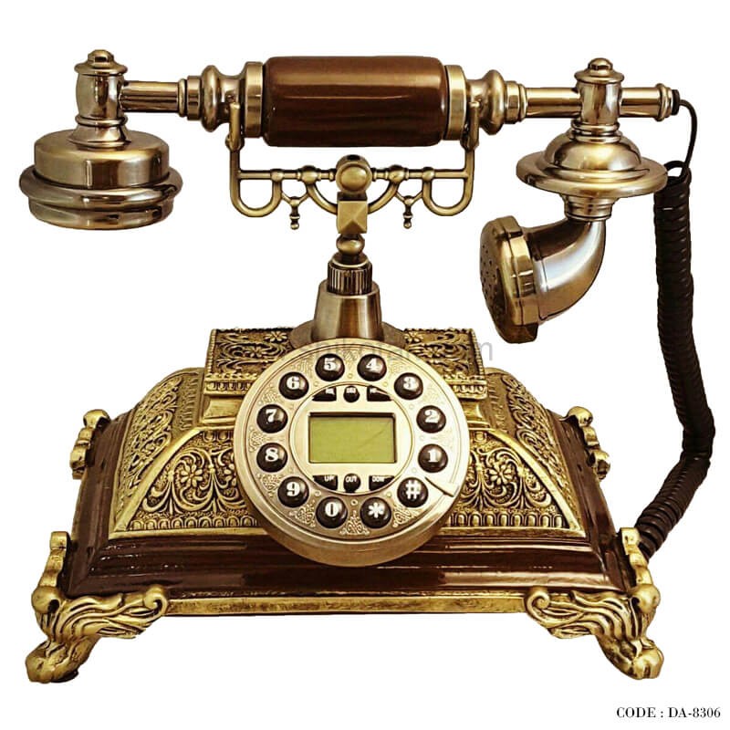 تلفن نوستالژیک چوبی سری 8306